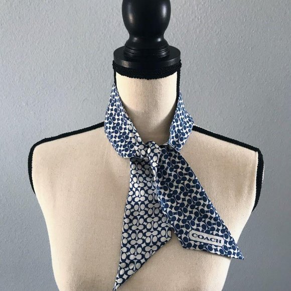 Coach Accessories | Coach Logo Twilly Scarf | Poshmark